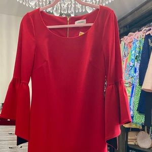 Red Calvin Klein size 6 dress